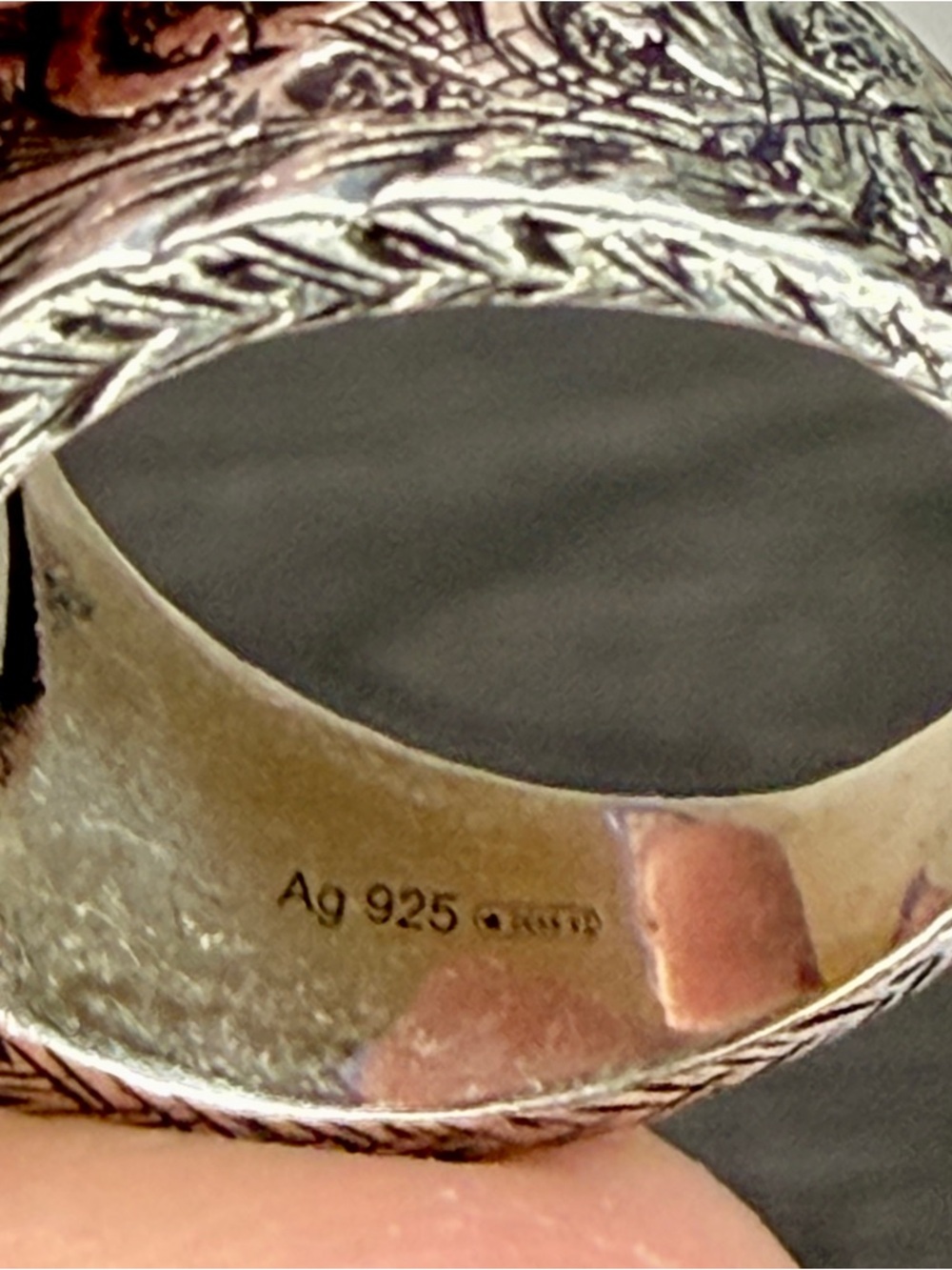 Gucci Interlocking G Solid Sterling Silver Ring | 6 3/4 Unisex | New Full Set - Picture 7 of 11